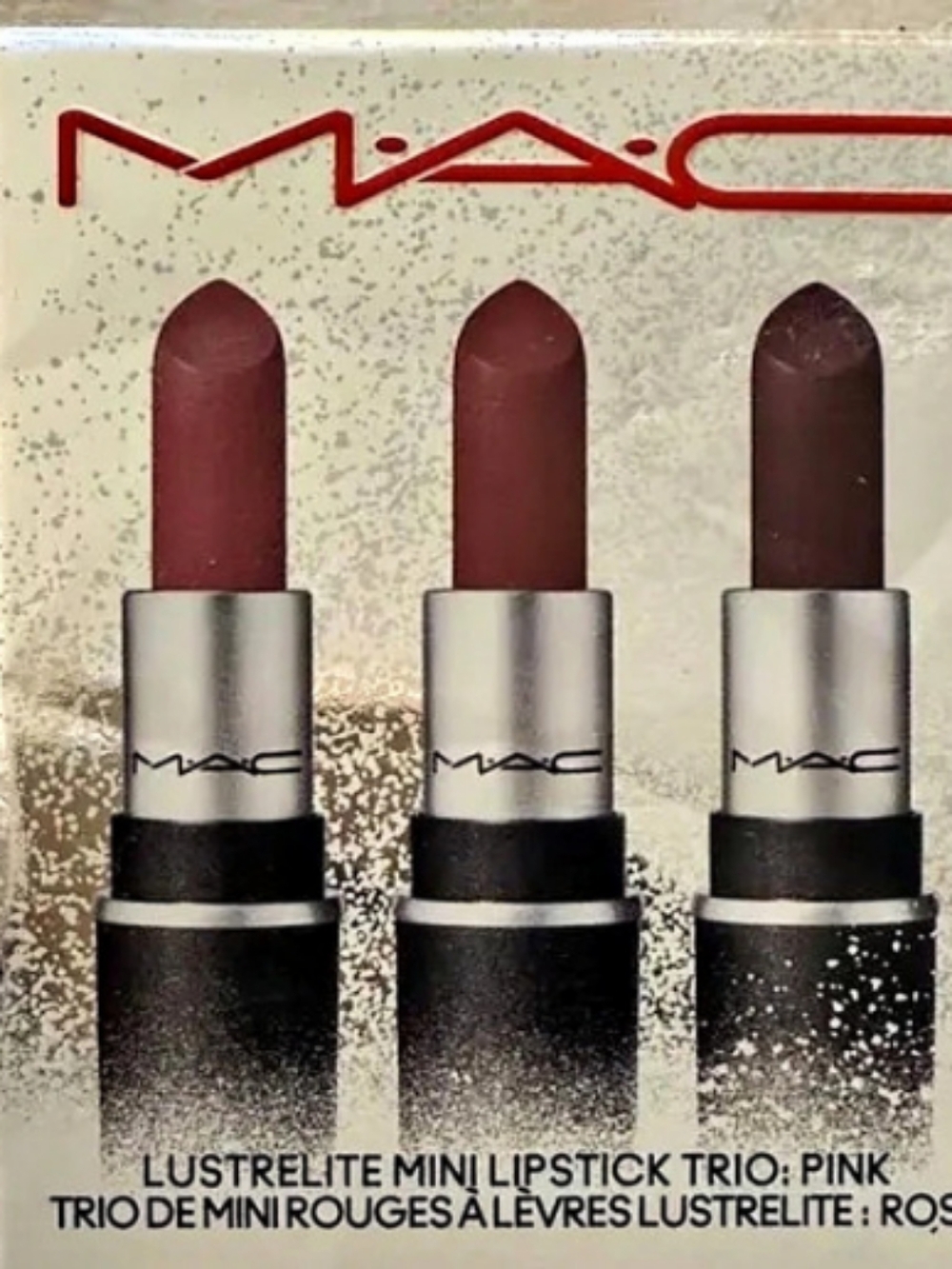 MAC Lustrelite Mini Lipstick Trio: Pink Mini Lipstick Trio NWT